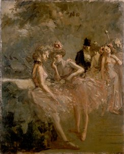 Escena en las alas de un teatro, c1870-1900 de Jean Louis Forain