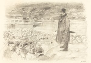 Escena de una huelga (tercera placa) de Jean Louis Forain