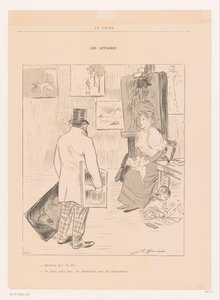 Schildersfamilie en el taller
Les affaires (título en el objeto) de Jean Louis Forain