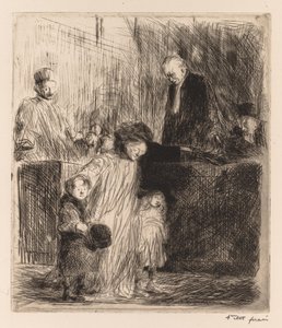 Salida de la audiencia de Jean Louis Forain