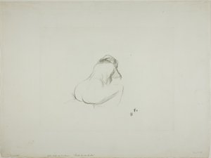 Estudio de una Mujer Desnuda, de Espaldas de Jean Louis Forain
