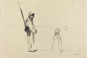 Sur le Rhin, c. 1914-1919 de Jean Louis Forain