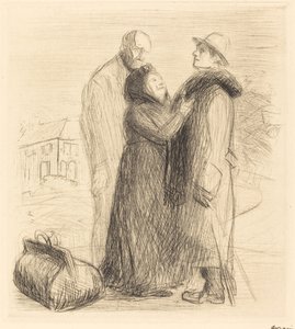 La Partida del Hijo Pródigo (primera placa, vertical) de Jean Louis Forain