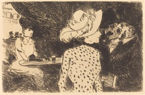 Las Folies Bergere (placa rechazada, segunda placa) de Jean Louis Forain