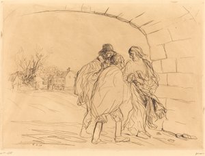 El Encuentro bajo el Arco (primera placa) de Jean Louis Forain