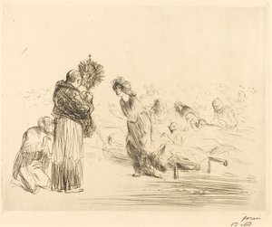 El milagro ante el Santísimo Sacramento (cuarta placa)
