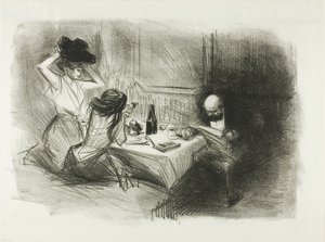 El comedor privado, quinta placa de Jean Louis Forain