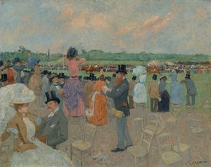 Las carreras en Longchamp, c. 1891 de Jean Louis Forain