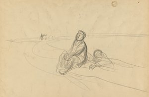 Dos figuras en un camino (verso)
