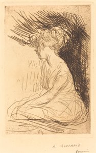 Mujer sentada de perfil de Jean Louis Forain