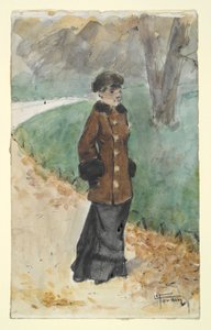 mujer caminando de Jean Louis Forain