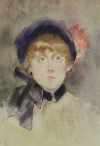 Joven con sombrero azul, 1883 de Jean Louis Forain