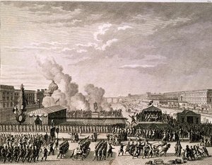 Proclamación del peligro para la patria, 22 de julio de 1792, grabado por Pierre Gabriel Berthault (1737-1831) de Jean Louis Prieur
