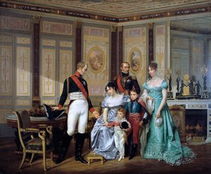 La emperatriz Josefina presentando a sus hijos al emperador Alejandro en Malmaison, c. 1839-1879