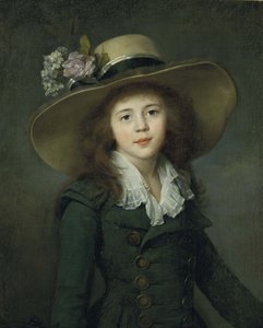 Baronesa Elizaveta Alexandrovna Stroganova 1779-1818, principios de la década de 1780 de Jean Louis Voille