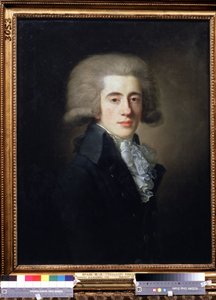 Retrato del vicecanciller ruso Nikita Panin (1770-1837) (Retrato del vicecanciller Nikita Panin). Pintura de Jean Louis Voille (1744-después de 1803). Óleo sobre lienzo, 73,1 x 57 cm de Jean Louis Voille