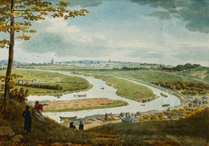 Una vista de París y el Sena desde Saint-Cloud de Jean Lubin Vauzelle