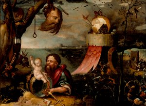 San Cristóbal y el niño Jesús de Jean Mandyn