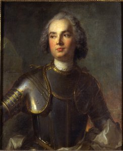 Retrato de Charles-Guillaume-Louis, Marqués de Broglie, Señor de Mesnil, 1734 de Jean Marc Nattier