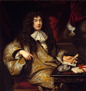 Retrato de Jean Baptiste Colbert, señor Marqués de Seignelay, ministro de la marina, hijo de Colbert de Jean Marc Nattier
