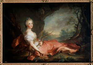 Retrato de Madame Adelaide de Francia como Diana, hija de Luis XV de Jean Marc Nattier