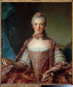 Retrato de Madame Adelaida de Francia (1732-1800) haciendo nudos