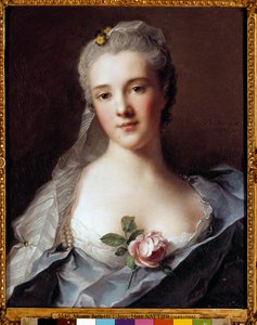 Retrato de Manon Balletti (1740-1776), esposa del arquitecto Jean François Blondel (1705-1774). Pintura de Jean Marc (Jean-Marc) Nattier (1685-1766) de Jean Marc Nattier