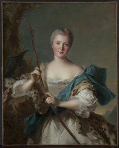 Retrato de una mujer como Diana, 1752 de Jean Marc Nattier