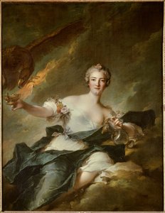 Retrato de la Duquesa de Chaulnes, representada como Hebe, diosa de la Razón (Anne Josephe Bonnier de la Masson, esposa del Duque de Chaulnes) de Jean Marc Nattier