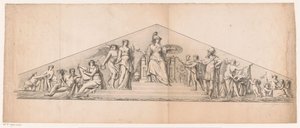 Tímpano con Minerva entronizada de Jean Matthieu Kierdorff