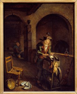 Le petit remouleur Pintura de Jean Michel Grobon (1770-1853) 1794 Lyon, Museo de Bellas Artes de Jean Michel Grobon