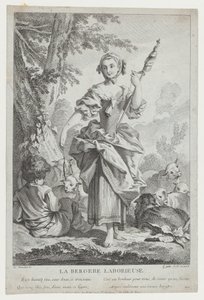 La Pastora Laboriosa, siglo XVIII de Jean Michel Liotard
