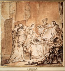Antes del baile de disfraces de Jean Michel the Younger Moreau
