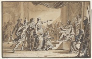 Sabino y Epponina condenados por Vespasiano de Jean Michel Moreau