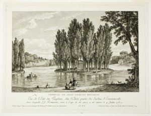 Tumba de Jean Jacques Rousseau de Jean Michel Moreau