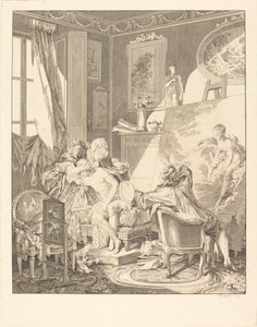 El modelo honesto de Jean Michel Moreau after Pierre Antoine Baudouin