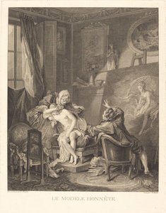 El modelo honesto de Jean Michel Moreau and Jean Baptiste Blaise Simonet after Pierre Antoine Baudouin