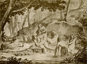 Ninfas bañándose