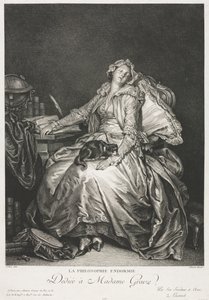 Madame Greuze Asleep de Jean Michel the Younger Moreau
