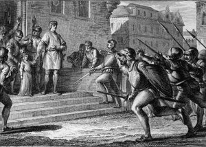 Revuelta popular en Ruan, Normandía, 943: Luis IV de Ultramar (d
