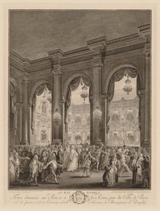 El baile de máscaras, 1782 de Jean Michel the Younger Moreau
