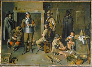 Soldados descansando en una posada - Soldats au repos dans une auberge ...