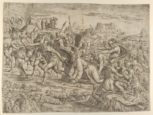 El traslado de la cruz, 1544 de Jean Mignon