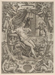 Cleopatra mordida por un áspid, 1535-55