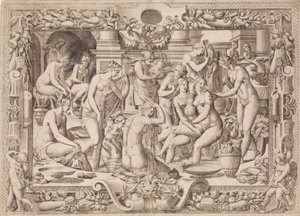 Mujeres bañándose, 1535-55
