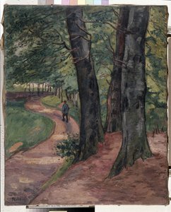 El borde del bosque de Eu (óleo sobre lienzo) de Jean Misceslas Peske