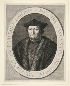 Augustin de Thou, presidente del Parlamento de París de 1535 a 1544 de Jean Morin