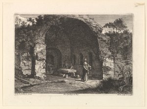 La Caffarella o Gruta de Egeria de Jean Morin
