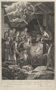 La adoración de los pastores de Jean Morin