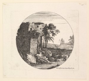 Las ruinas a la izquierda